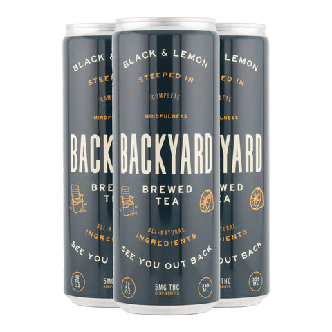 Backyard Black & Lemon Tea 5mg THC 4 pack