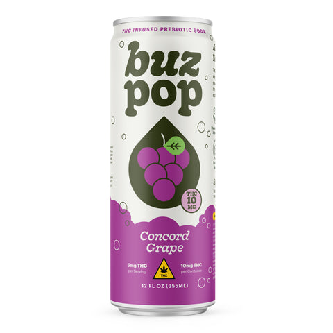 BUZ POP Prebiotic THC Soda 10mg THC - Hemp House