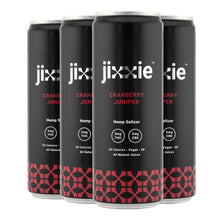 Jixxie Cranberry Juniper Hemp Seltzer 2mg THC 2mg CBD - 6 pack