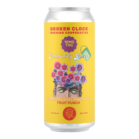 Broken Clock 10mg Fruit Punch Sparkling Water w/ THC