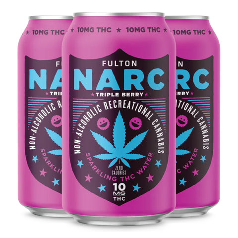 FULTON Narc Sparkling Water 10mg THC (2 Flavors) - Hemp House Store