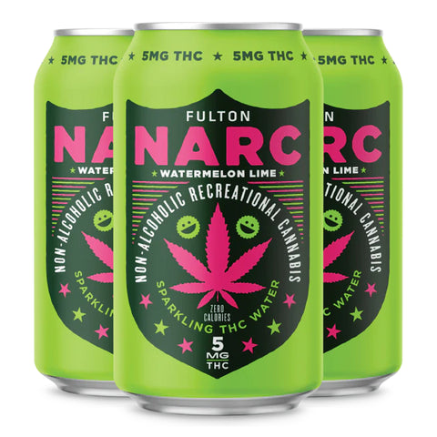 FULTON Narc Sparkling Water 5mg THC (2 Flavors) - Hemp House Store