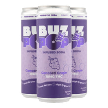 BUZ POP Prebiotic THC Soda 10mg THC 4 pack - Hemp House Store