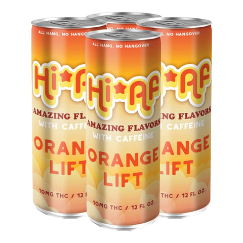 Hi AF Orange Lift 10mg Seltzer - 4 pack 