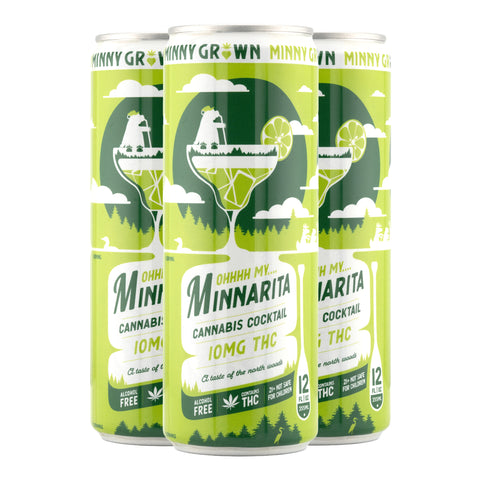 MINNY GROWN Cannabis Infused Cocktails 10 mg THC (6 Flavors) - Hemp House Store