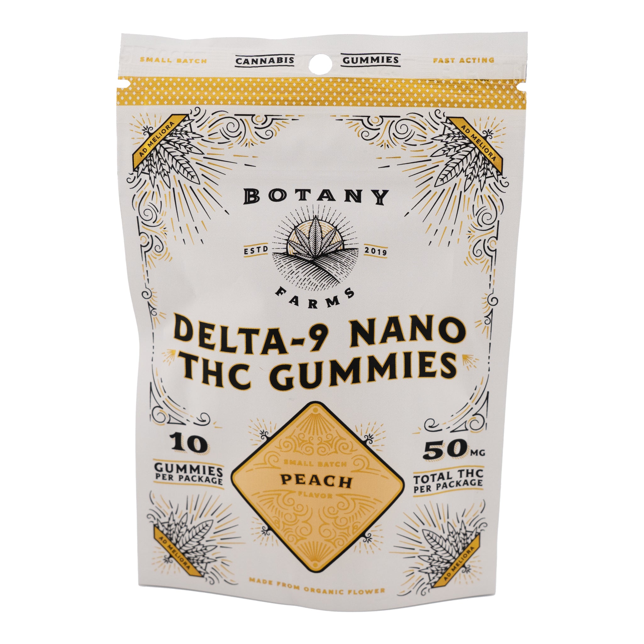 BOTANY FARMS Nano THC Gummies 50mg THC (4 Flavors)