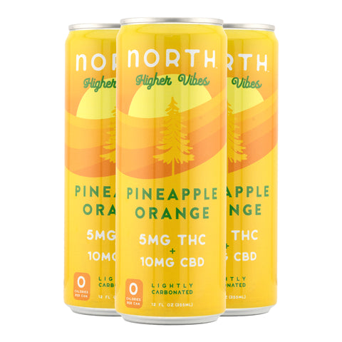 NorthCannaCo Pineapple Orange Higher Vibes Seltzer (4 pack)