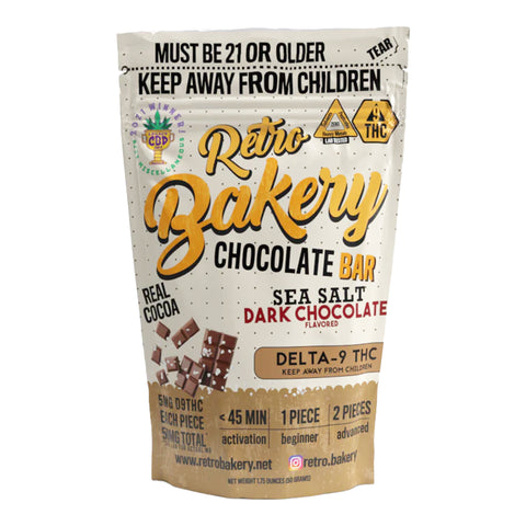 RETRO BAKERY Chocolate Bar 50mg THC (2 Flavors) - Hemp House Store