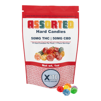 XITE 25ct Hard Candy 50mg THC