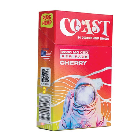 COAST SMOKES 10 pack CBD Cigarettes (8 Flavors) - Hemp House Store