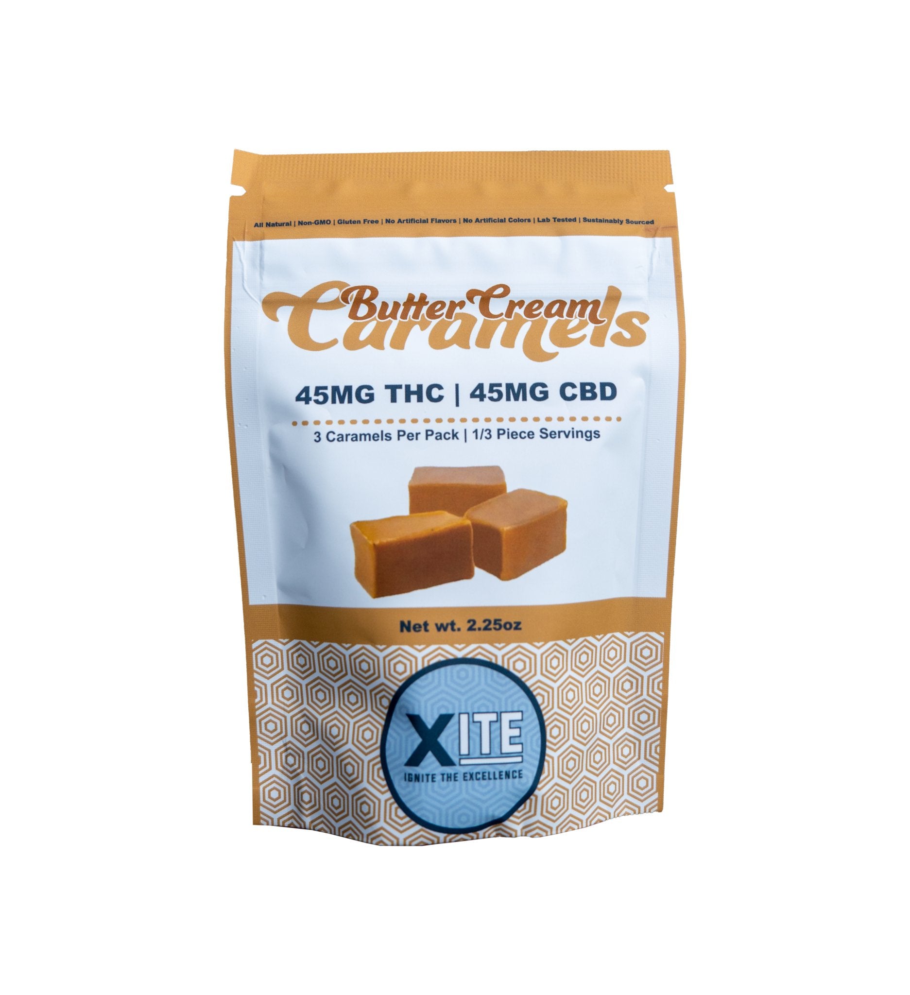 XITE Butter Cream Caramels 45mg THC