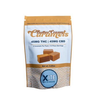 XITE Butter Cream Caramels 45mg THC - Hemp House Store