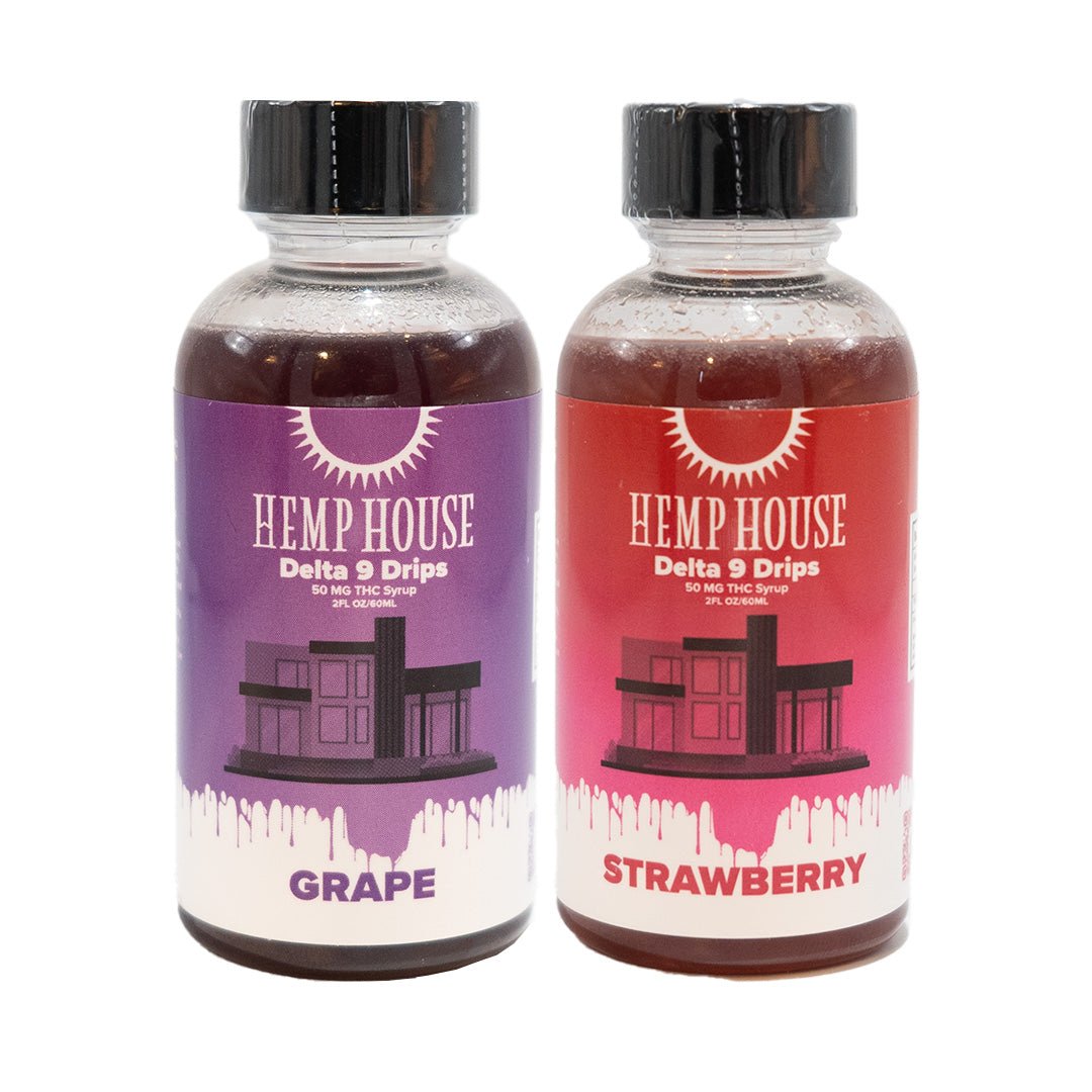 HEMP HOUSE D9 Drips 50mg Syrup (2 Flavors)
