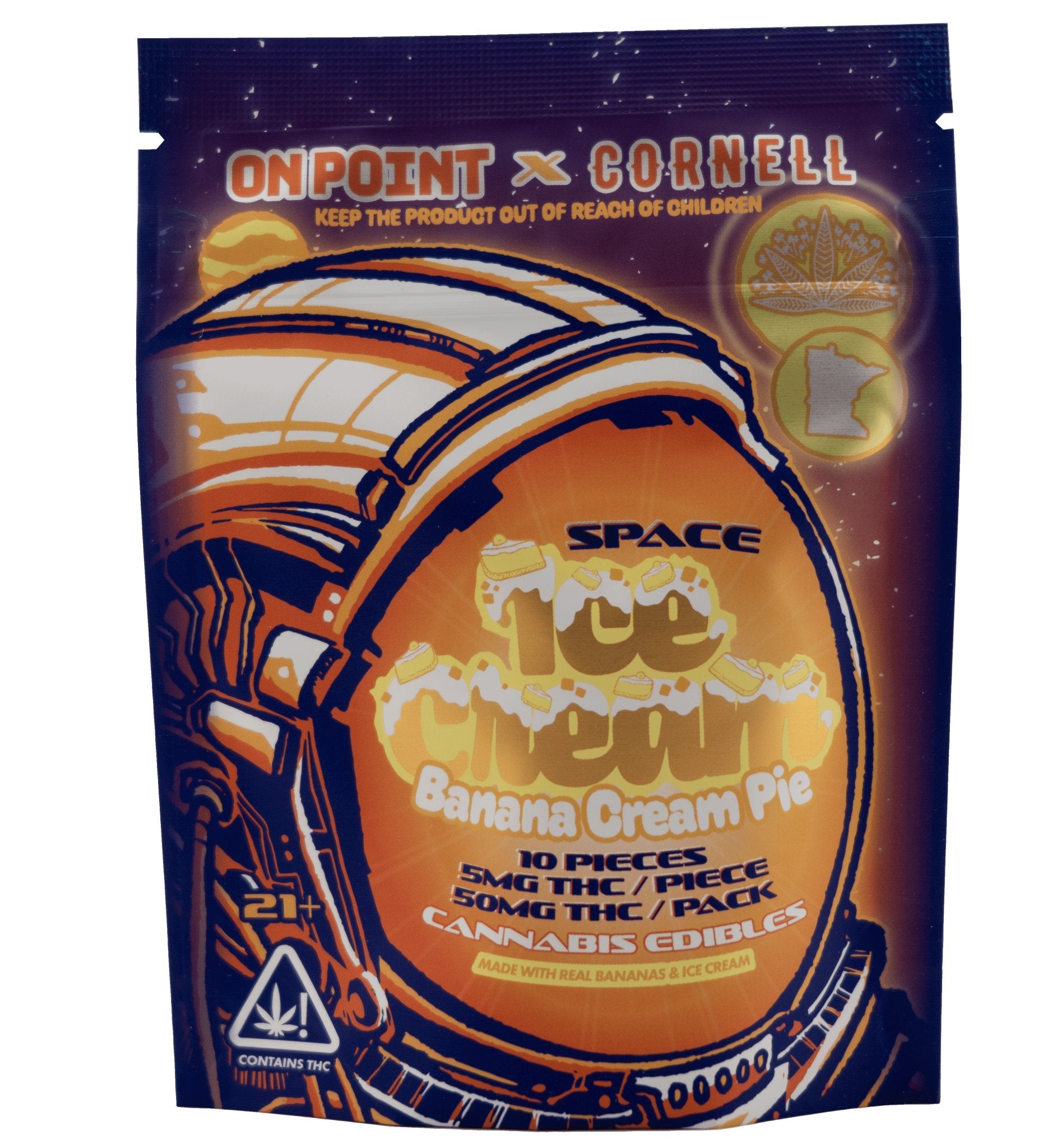 CORNELL Space Ice Cream 50mg THC (4 Flavors)