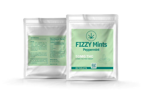 FIZZY THC Mints 50mg THC - Hemp House Store