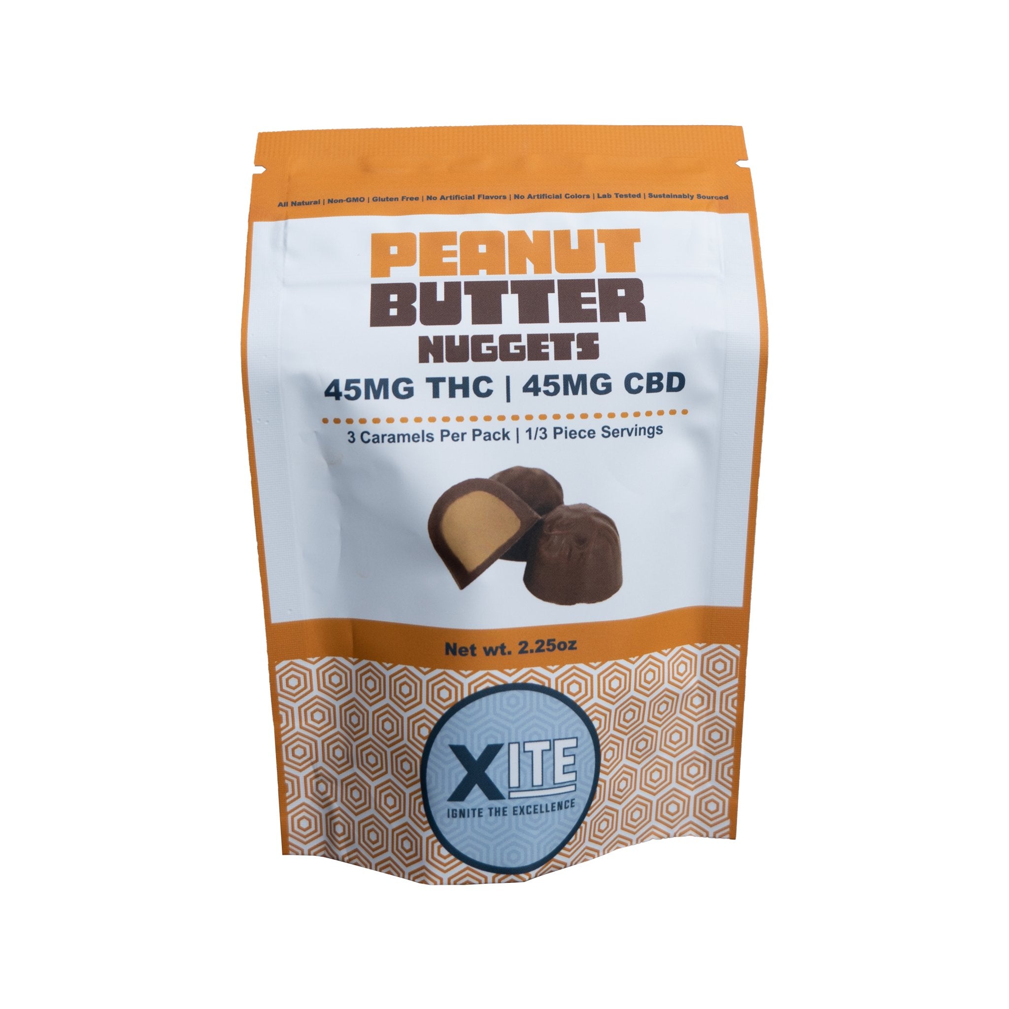 XITE Chocolate Peanut Butter Nuggets 45mg THC