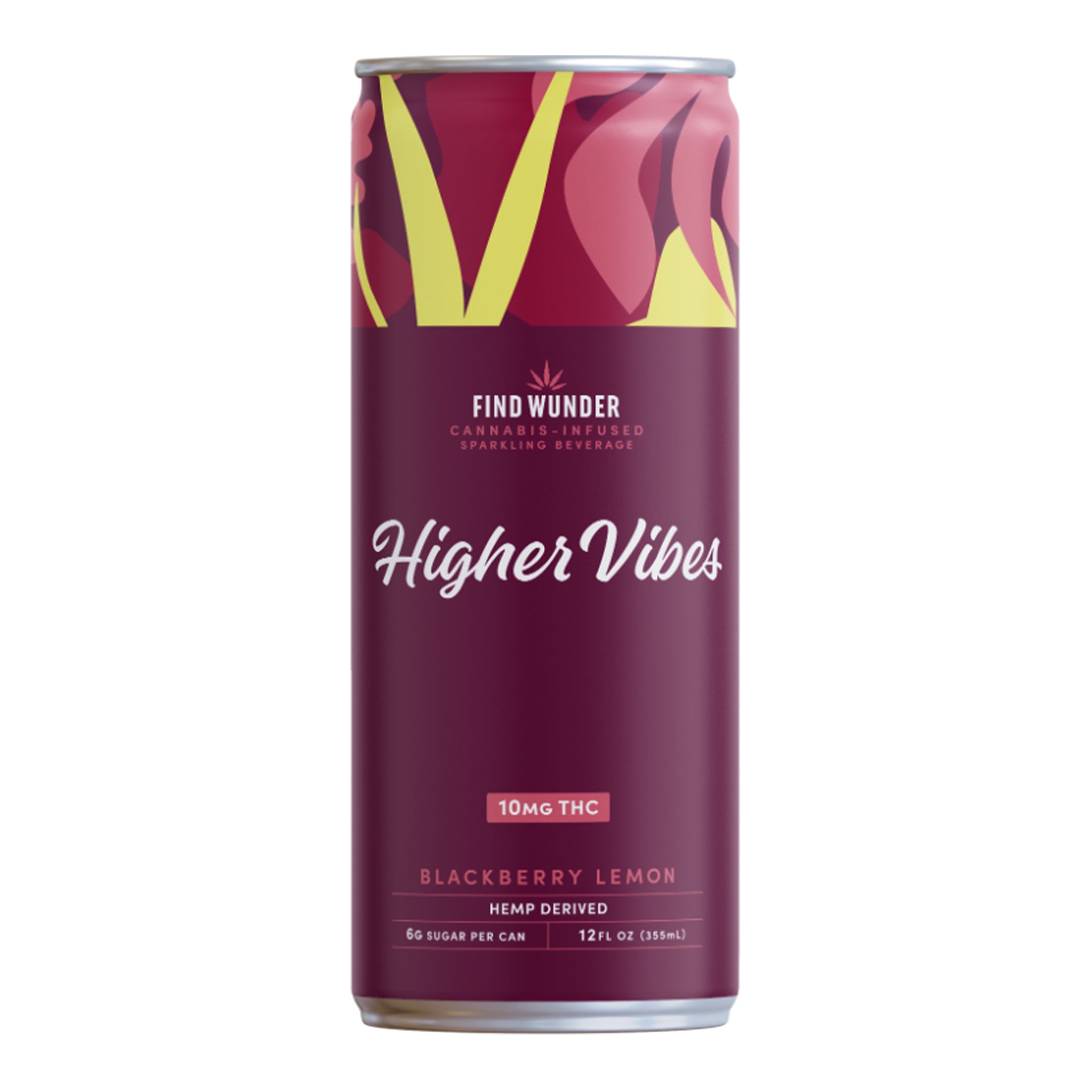 FIND WUNDER Higher Vibes Sparkling Beverage 10mg THC (3 Flavors)