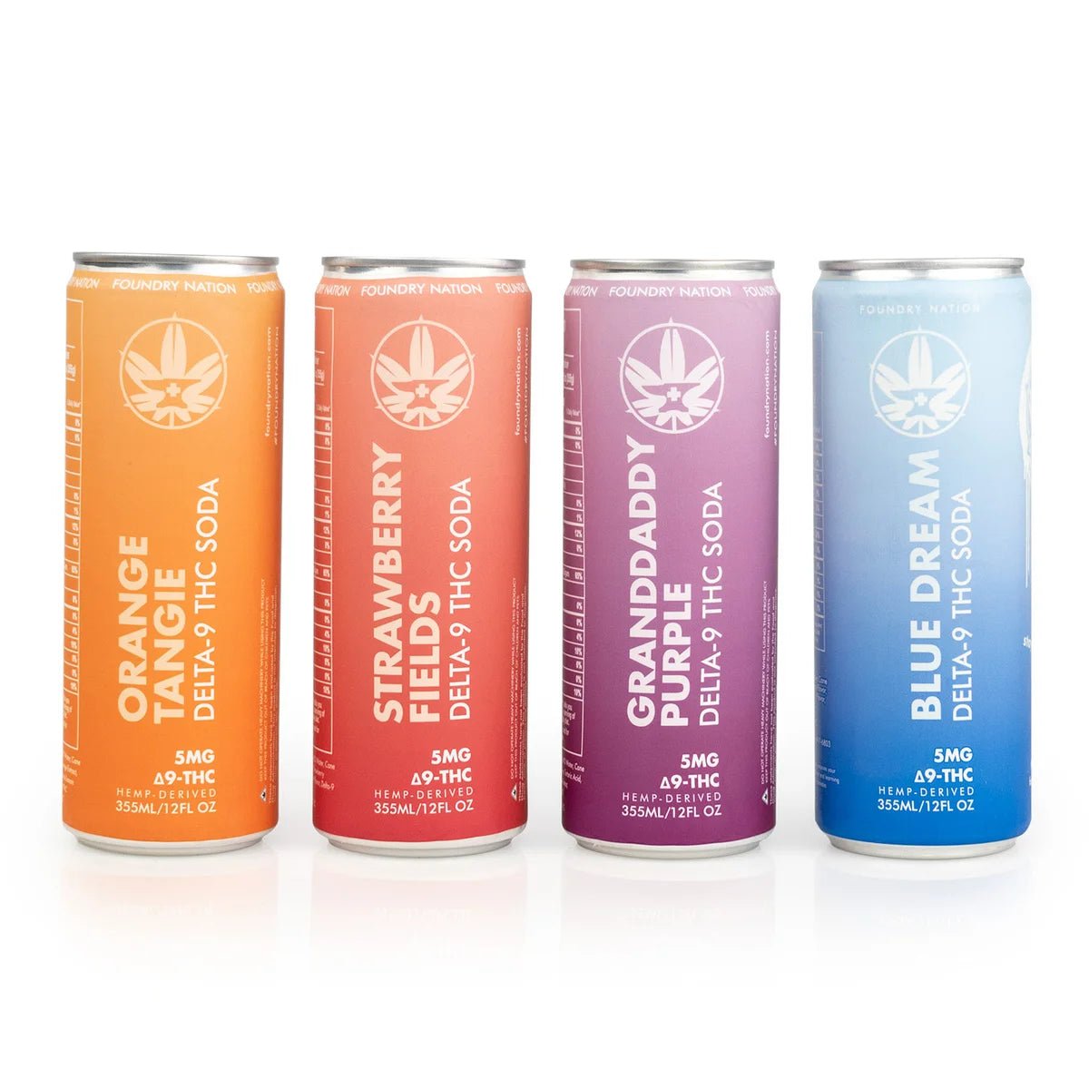 FOUNDRY NATION Infused SODA 5mg THC (4 Flavors)